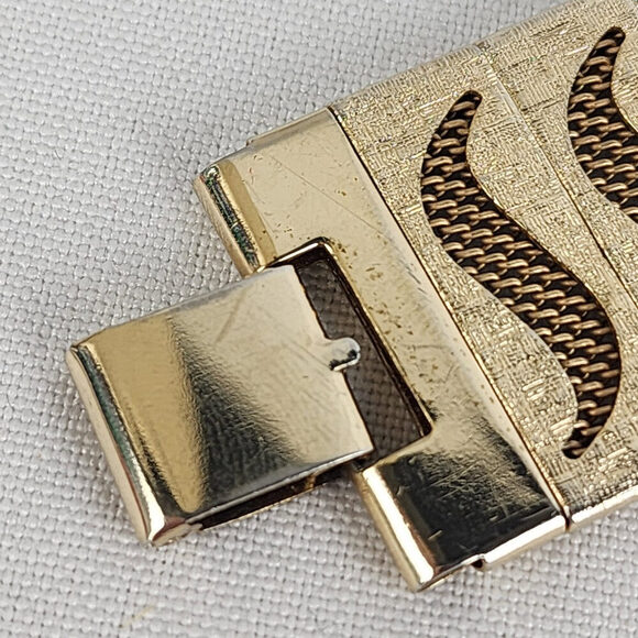 Vintage Gold Tone Natural Stone Bracelet - Picture 4 of 7